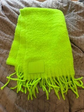 Marc Jacobs Neon Green cloud Scarf